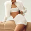 Kashmir-High-Waist-Shorts – Embrace – Ivory