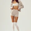 Kashmir-High-Waist-Shorts – Embrace – Oat Heather