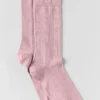Kashmir-mesh-sokker – vintage rosa