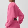 Kort Accolade-trøye med rund hals – Paradise Pink