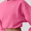 Kort Accolade-trøye med rund hals – Paradise Pink