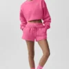 Kort Accolade-trøye med rund hals – Paradise Pink