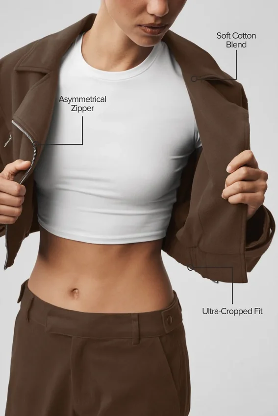 Kort Cosmopolitan-jakke – Espresso