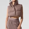 Kort Gold Rush-puffervest – sopp