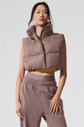 Kort Gold Rush-puffervest – sopp