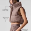 Kort Gold Rush-puffervest – sopp