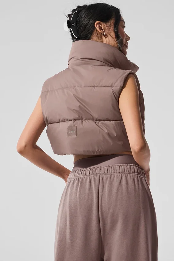 Kort Gold Rush-puffervest – sopp