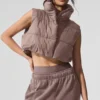 Kort Gold Rush-puffervest – sopp