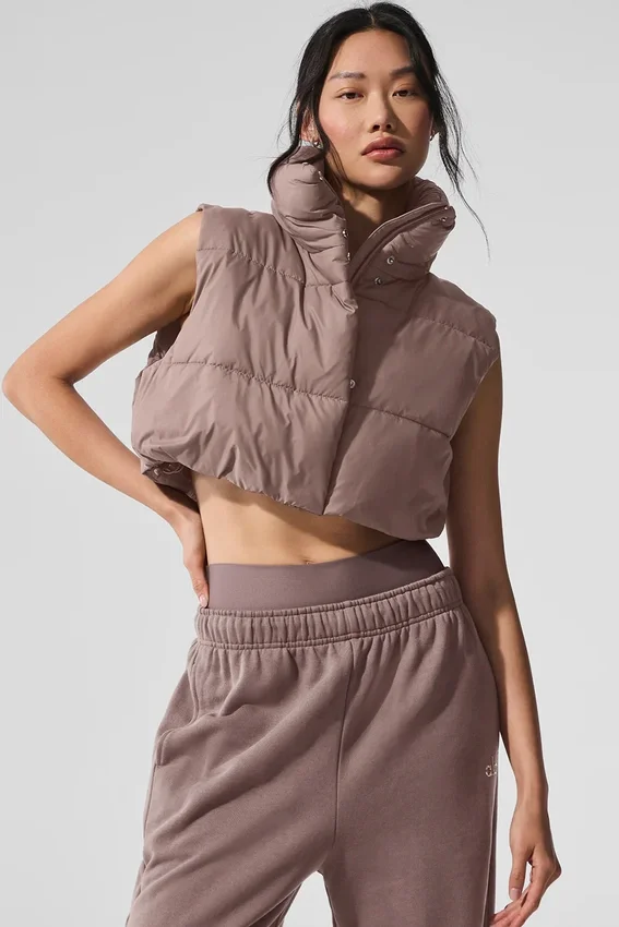 Kort Gold Rush-puffervest – sopp