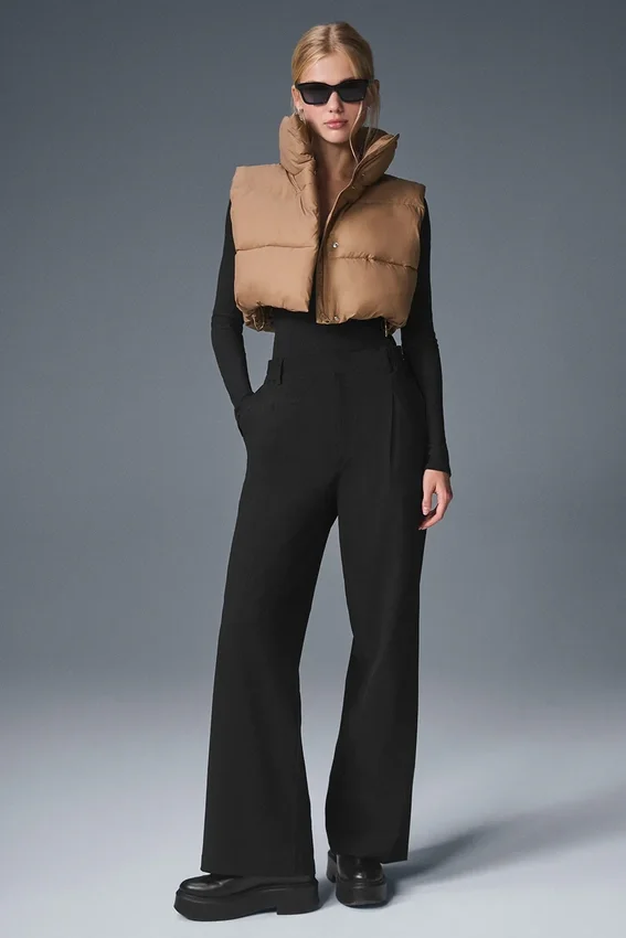 Kort Gold Rush-puffervest – Toasted Almond