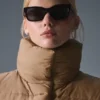 Kort Gold Rush-puffervest – Toasted Almond