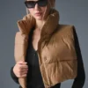Kort Gold Rush-puffervest – Toasted Almond