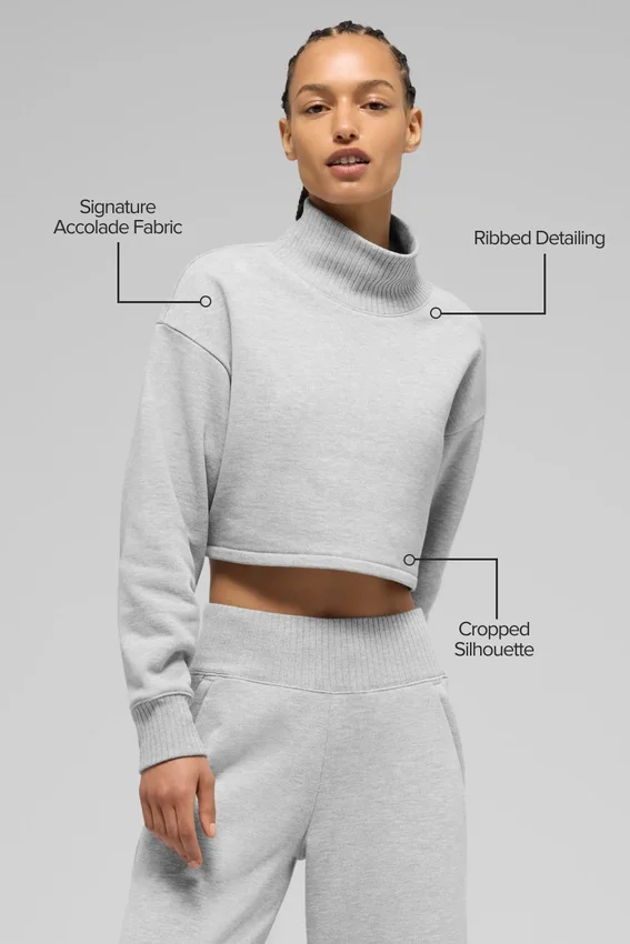 Kort Serenity-overtrekk – Athletic Heather Grey