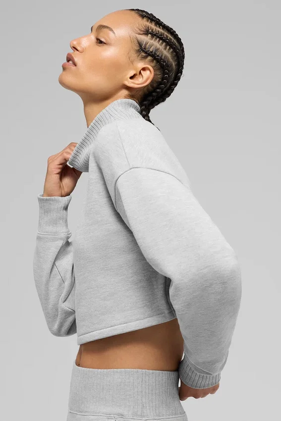 Kort Serenity-overtrekk – Athletic Heather Grey