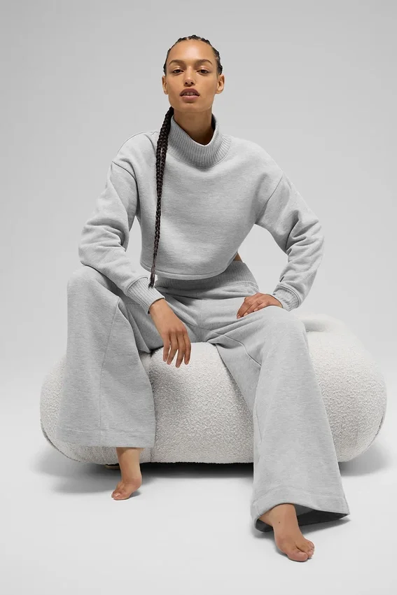 Kort Serenity-overtrekk – Athletic Heather Grey