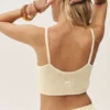 Kort singleter i silke og kashmir – «Heat Wave» – Sandy Beige