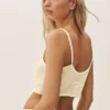 Kort singleter i silke og kashmir – «Heat Wave» – Sandy Beige