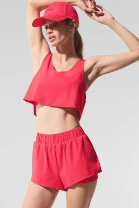 Kort Sport Star-singleter – Candy Red