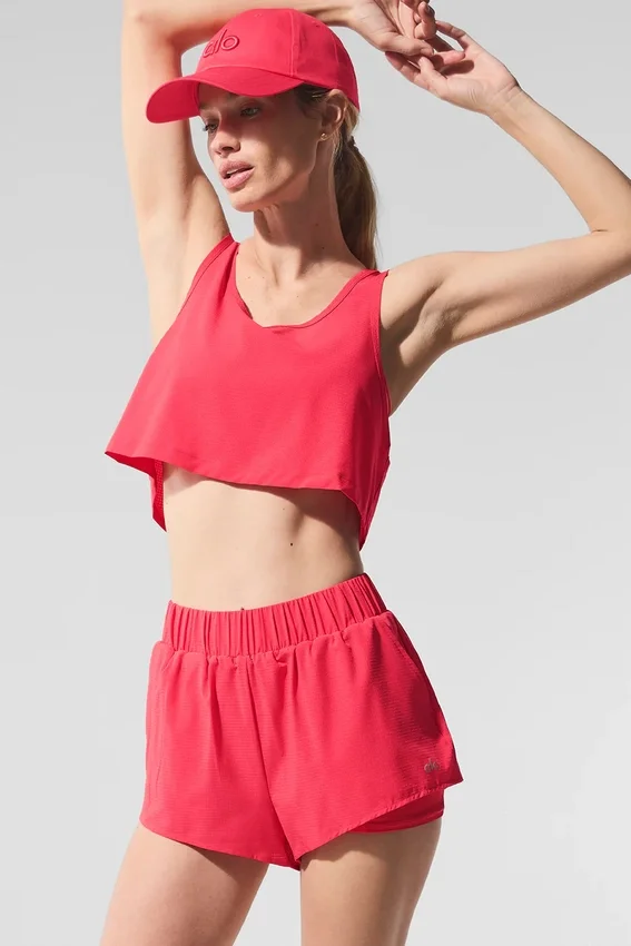 Kort Sport Star-singleter – Candy Red