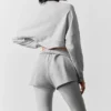 Kort Sway-genser med rund hals – Athletic Heather Grey