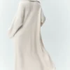 Lang kashmircardigan «Northstar» – elfenben