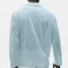 Langermet genser i linjersey «Coastal» – Seaside Blue