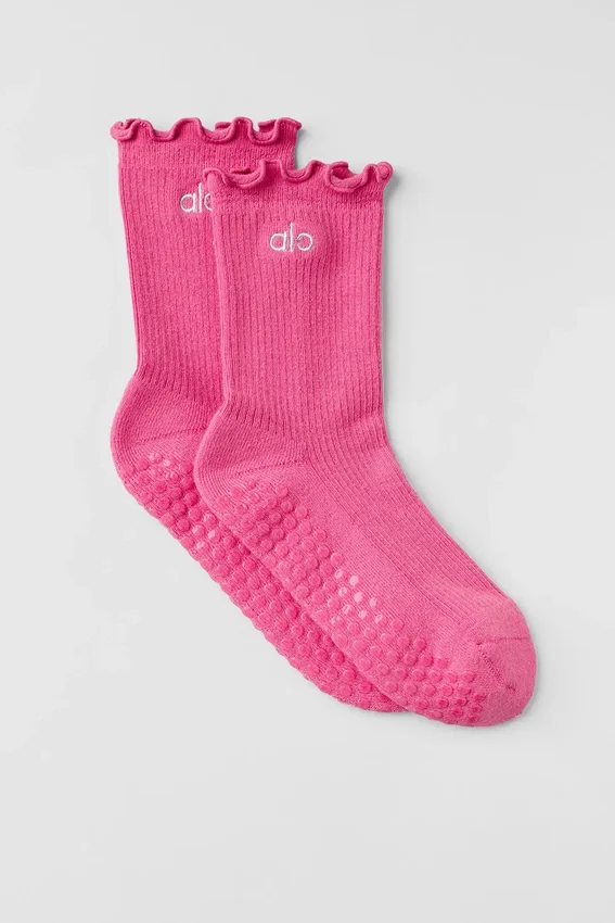 Lettuce Edge Grip-sokker – Paradise Pink