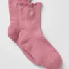 Lettuce Edge-sokker for kvinner – rosa villrose