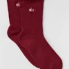 Lettuce Edge-sokker for kvinner – Summer Romance Red