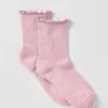 Lettuce Edge-sokker for kvinner – Vintage Pink