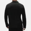 Lin-jersey Coastal langermet genser – svart