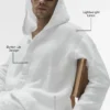 Linen Days Hettegenser med knapper – Hvit