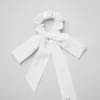 Love Knots Tie Scrunchie – hvit
