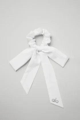 Love Knots Tie Scrunchie – hvit