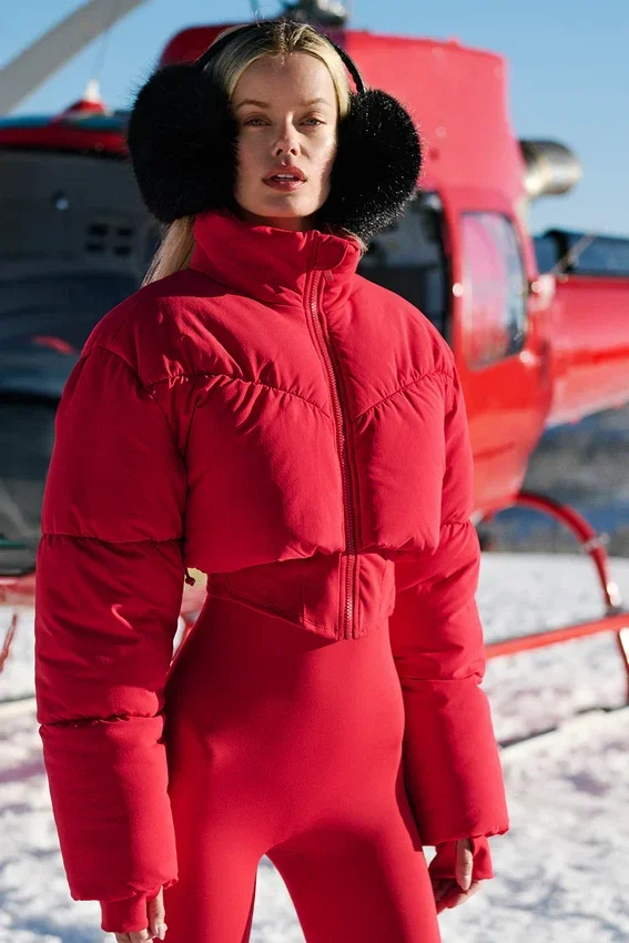 Main Act Corset Puffer – Dristig rød