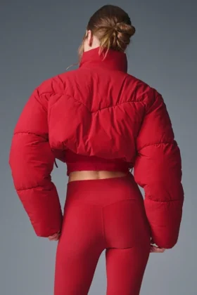 Main Act Corset Puffer – Dristig rød