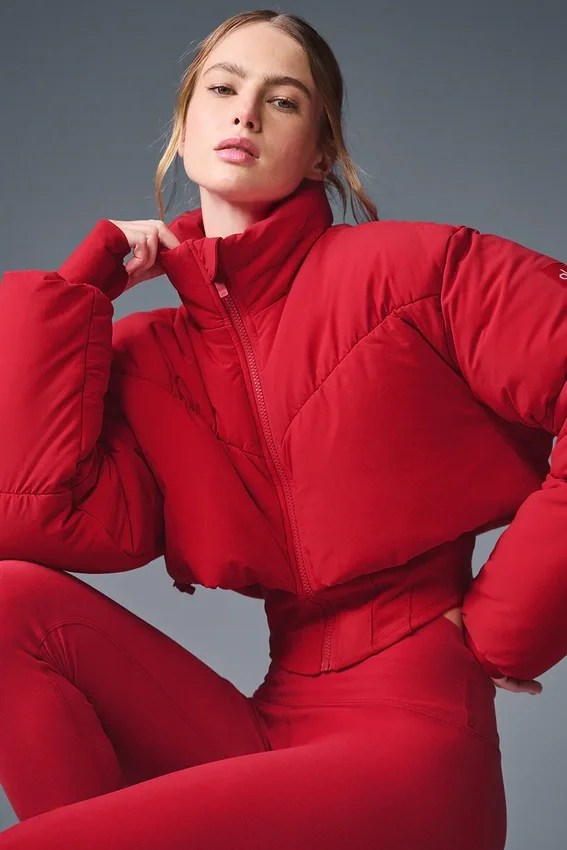 Main Act Corset Puffer – Dristig rød