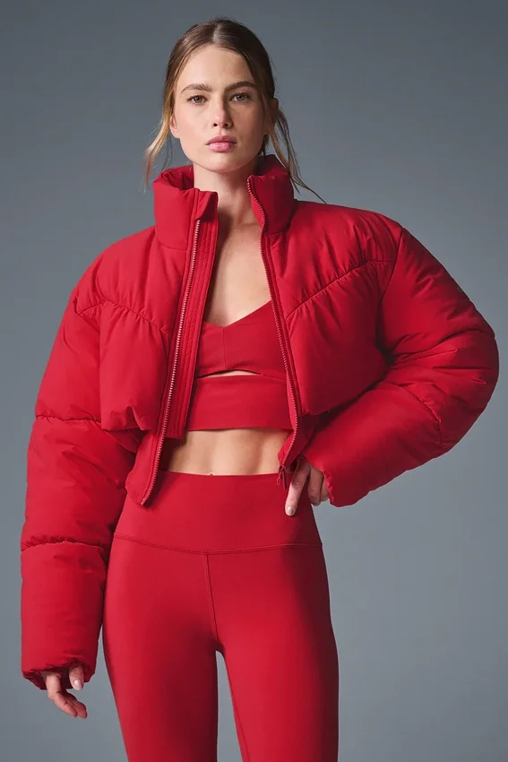 Main Act Corset Puffer – Dristig rød