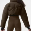 Main Act Corset Puffer – Espresso/svart