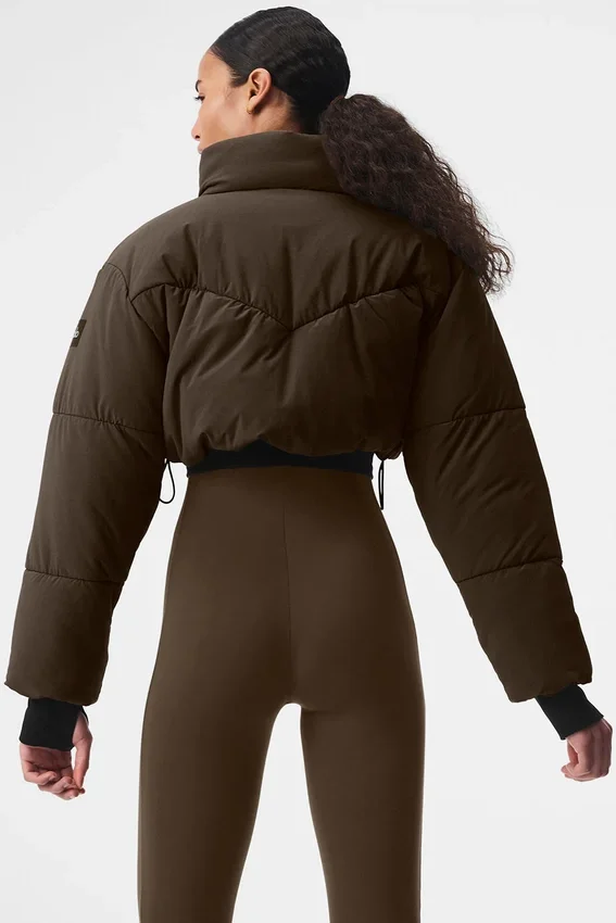 Main Act Corset Puffer – Espresso/svart