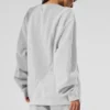 Make Waves-genser med rund hals – Athletic Heather Grey Tonal