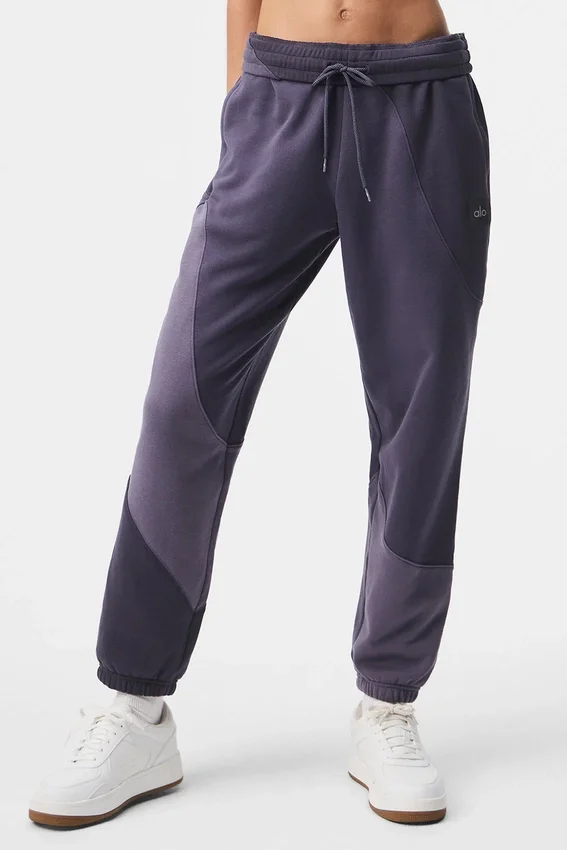 Make Waves joggebukser – italiensk plomme, ton-i-ton