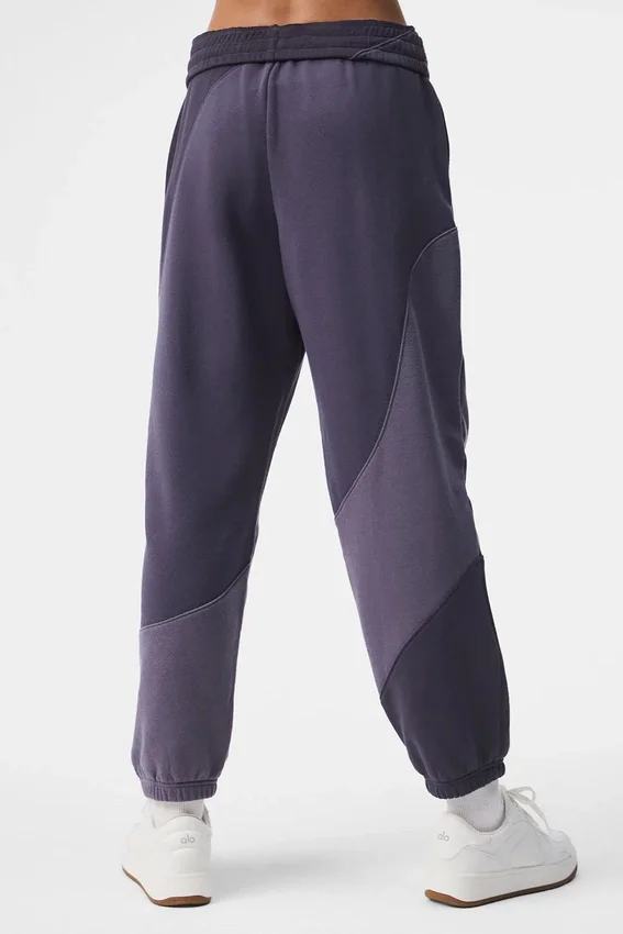 Make Waves joggebukser – italiensk plomme, ton-i-ton