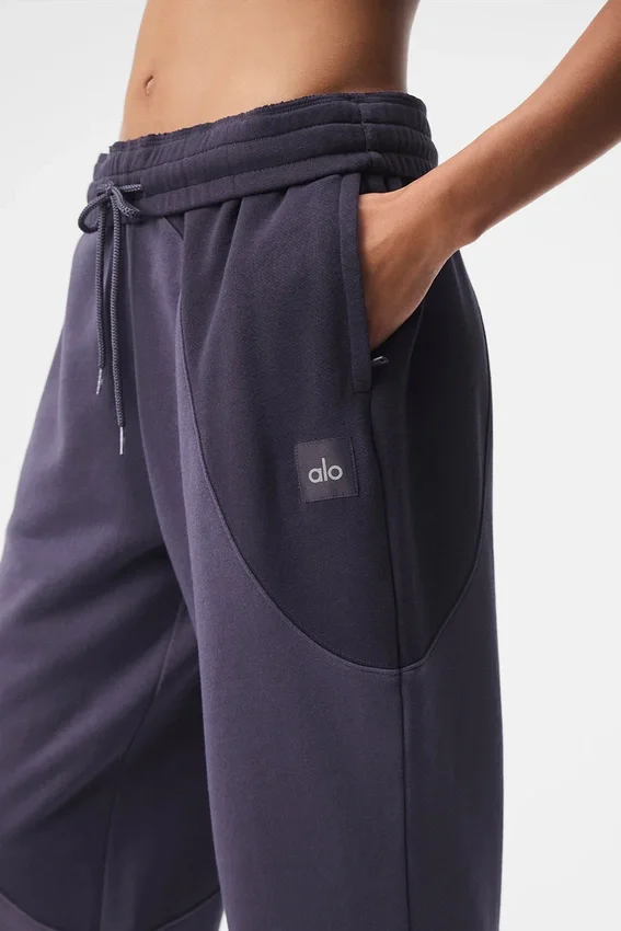 Make Waves joggebukser – italiensk plomme, ton-i-ton