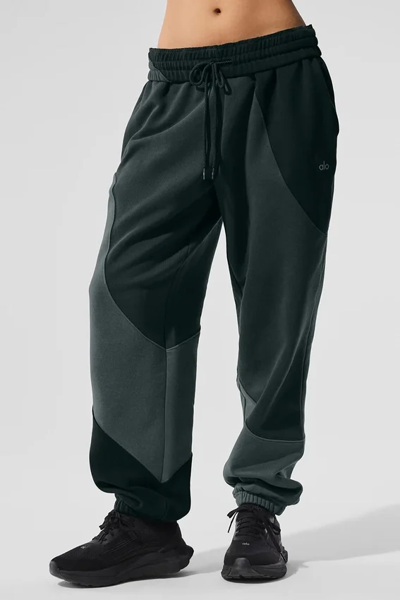 Make Waves joggebukser – Kullgrønn ton-i-ton