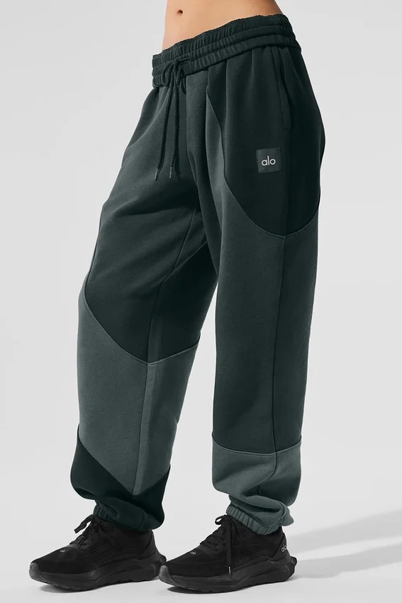 Make Waves joggebukser – Kullgrønn ton-i-ton