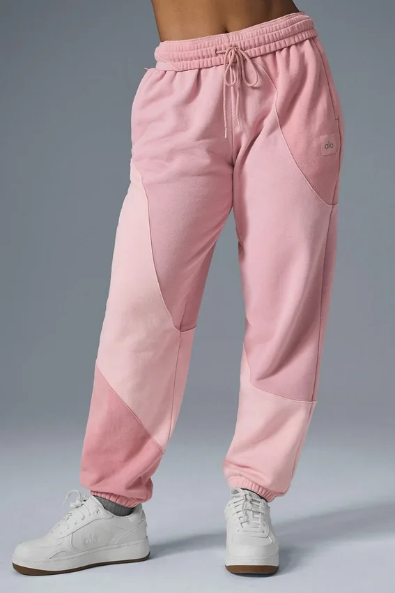 Make Waves joggebukser – solnedgangsrosa tonet