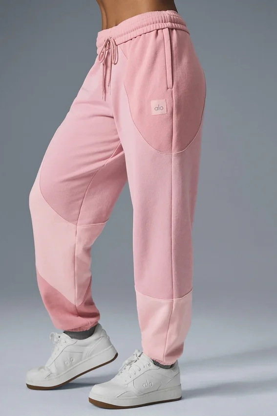 Make Waves joggebukser – solnedgangsrosa tonet