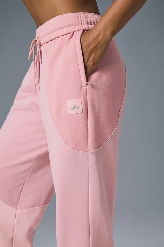 Make Waves joggebukser – solnedgangsrosa tonet