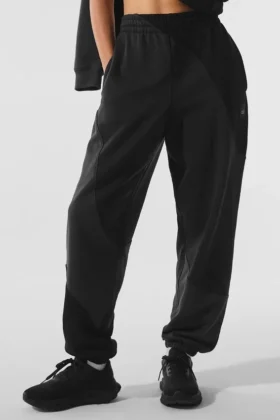 Make Waves joggebukser – Vintage Black Tonal